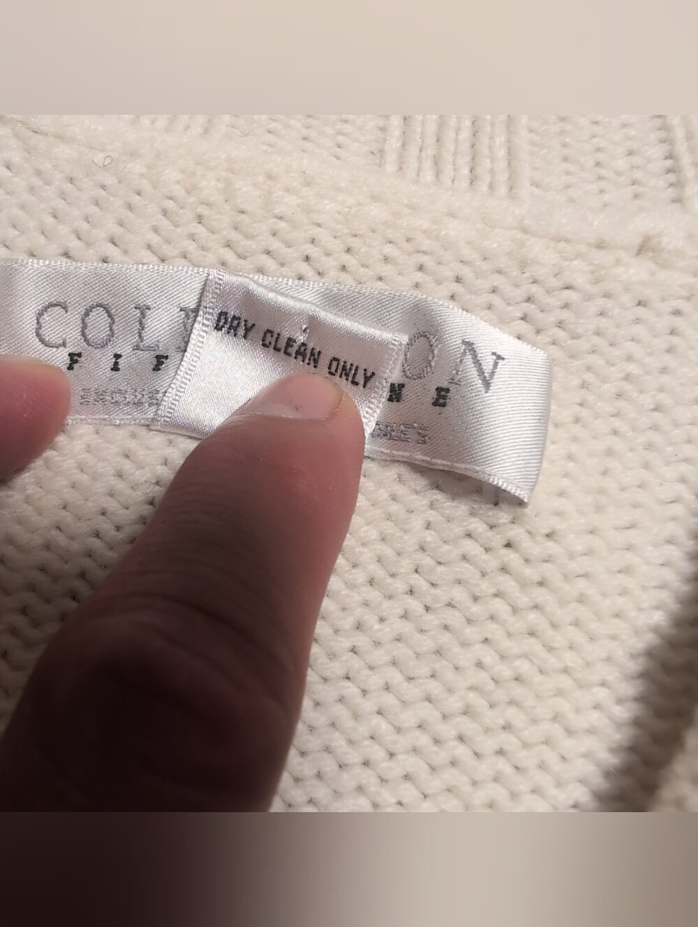 Vintage Collection Fifty Nine Bloomingdale's 100% Cashmere Cream Full Zip Cable